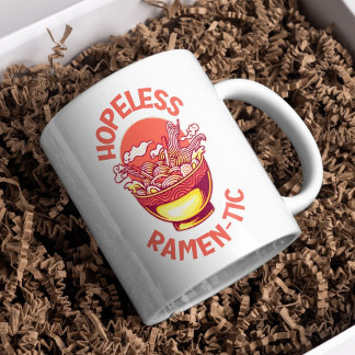 Hopeless Ramen-tic – Funny Japanese Noodle Lover Coffee Mug