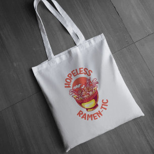 Hopeless Ramen-tic – Funny Japanese Noodle Lover Tote Bag