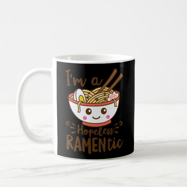 Hopeless Ramentic Hoodie Cute Kawaii Ramen Noodles Coffee Mug (Left)
