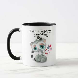 Hopeless romantic adorable Lemur - hand-drawn Mug