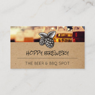Hopes   Beers Background Business Card