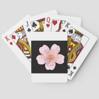 HOPES! – portrait floral minimal Playing Cards