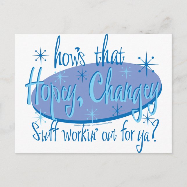 HOPEY-CHANGEY.2eps Postcard (Front)