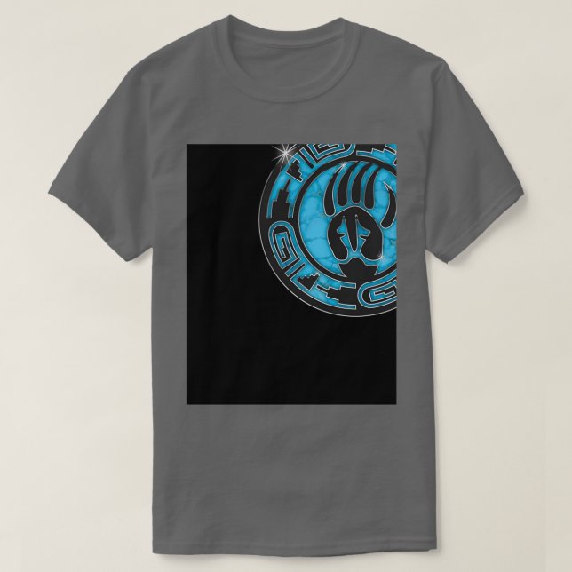 Hopi Bear Paw Graphic  T-Shirt (Design Front)