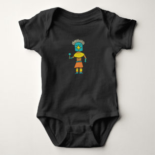 Hopi Doll Blue Star Kachina Baby Bodysuit