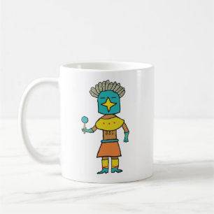 Hopi Doll Blue Star Kachina Coffee Mug