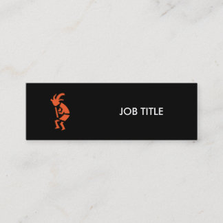 Hopi Flute Player - Southwest Indian Design Mini Business Card