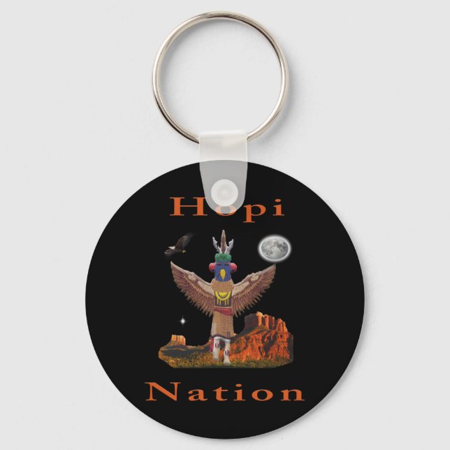 Hopi Indian art Key Ring (Front)