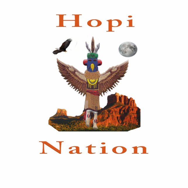 Hopi Indian Photo Sculpture Key Ring (Front)
