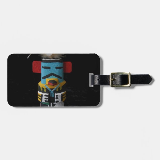 HOPI KACHINA EAGLE LUGGAGE TAG (Front Horizontal)