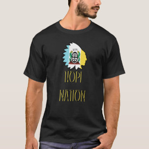 Hopi Nation Flag Indigenous Native American Headdr T-Shirt