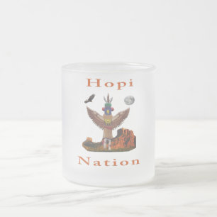 Hopi Nation Frosted Glass Coffee Mug