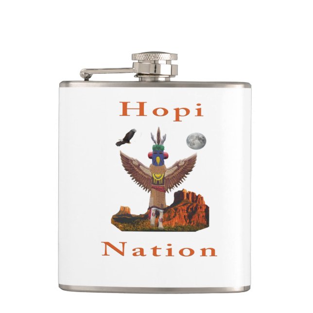Hopi Nation Hip Flask (Front)