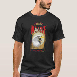 Hopi Native American Eagle Spirit Vintage Honour T-Shirt
