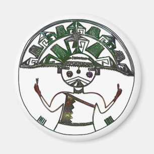 HOPI Native American Folk Art Magnet