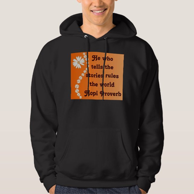 Hopi proverb mens hoodie (Front)