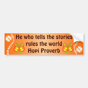 Hopi support bumper sticker