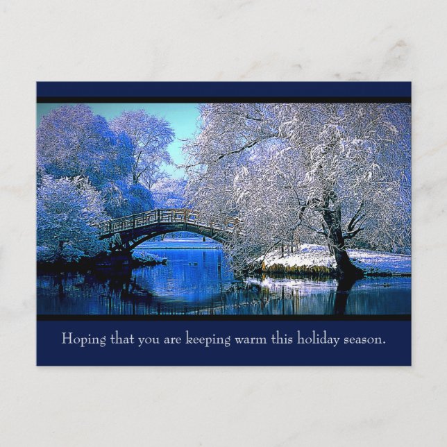 Hoping that you are keeping warm ... postcard (Front)