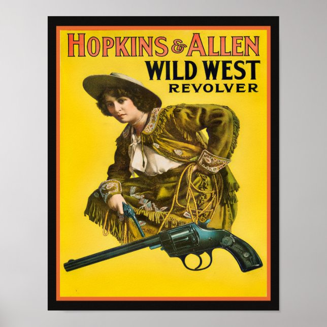 Hopkins & Allen Wild West Revolver Poster (Front)