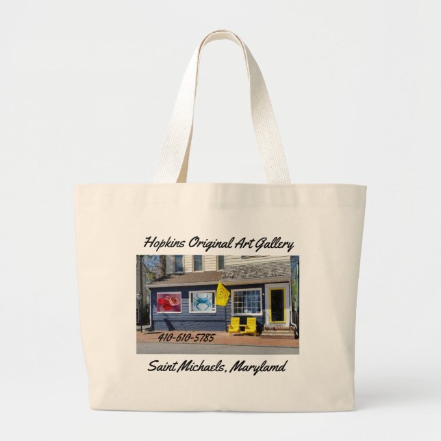 HOPKINS ORIGINAL ART LARGE TOTE BAG (Front)