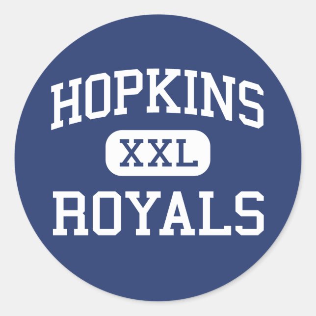 Hopkins - Royals - High School - Hopkins Minnesota Classic Round Sticker (Front)