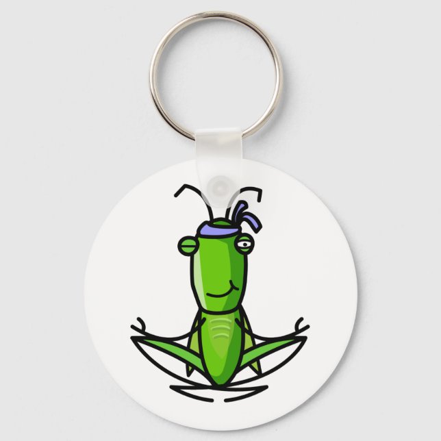 hopper_meditating_Keychain Key Ring (Front)