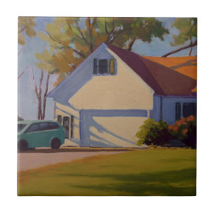 Hopperesque Painting of Missouri Home Tile