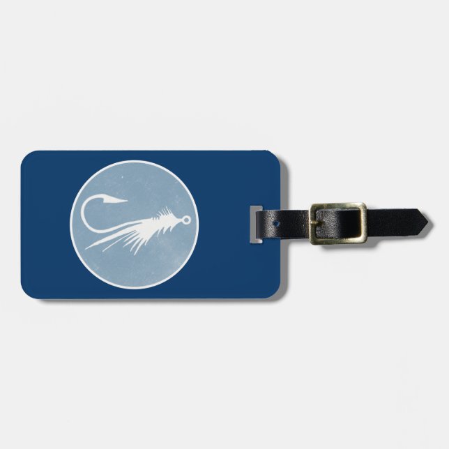 Hopper's Copper Fly Luggage Tag (Front Horizontal)