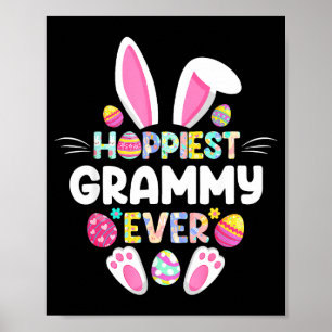 Hoppiest Grammy Ever Funny Easter Day Poster