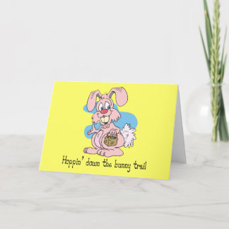 Hoppin' Down the Bunny Trail Holiday Card