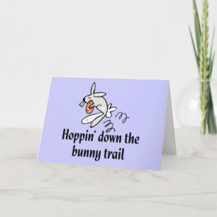 Hoppin' Down The Bunny Trail Holiday Card