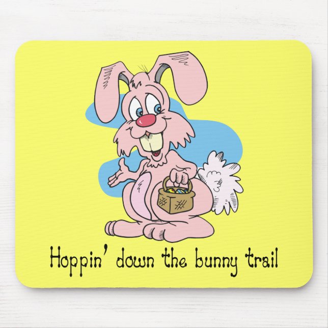 Hoppin' Down the Bunny Trail Mouse Mat (Front)