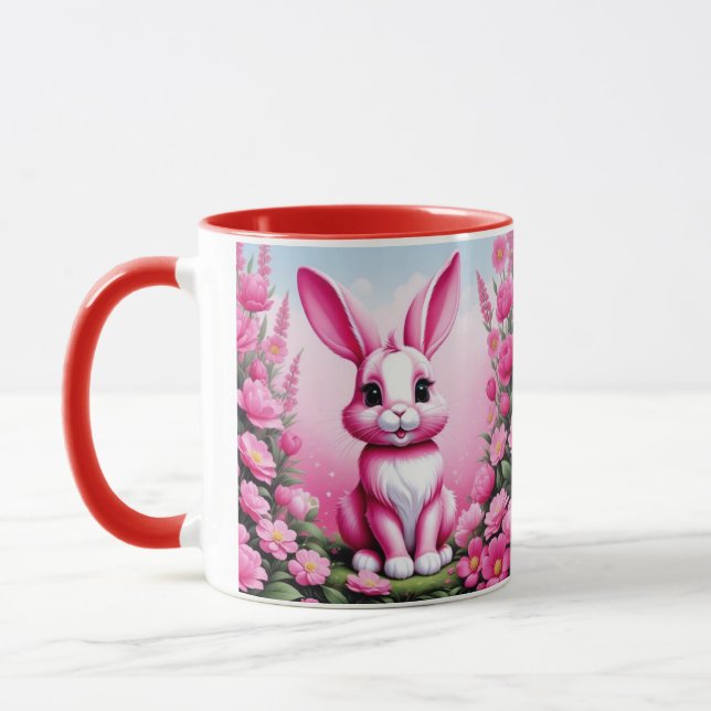 Hoppin' Good Morning: Bunny-Themed Cup (Left)