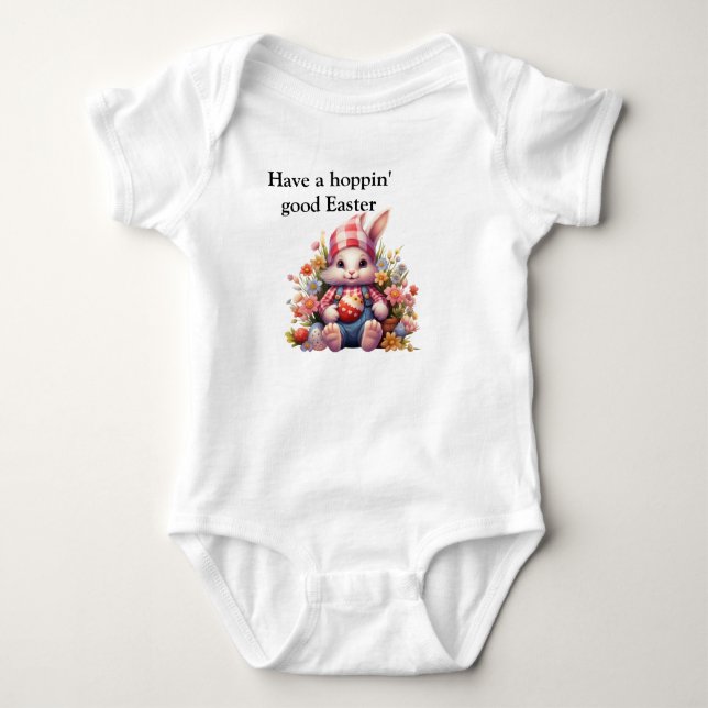 Hoppin To Easter Baby Bodysuit (Front)