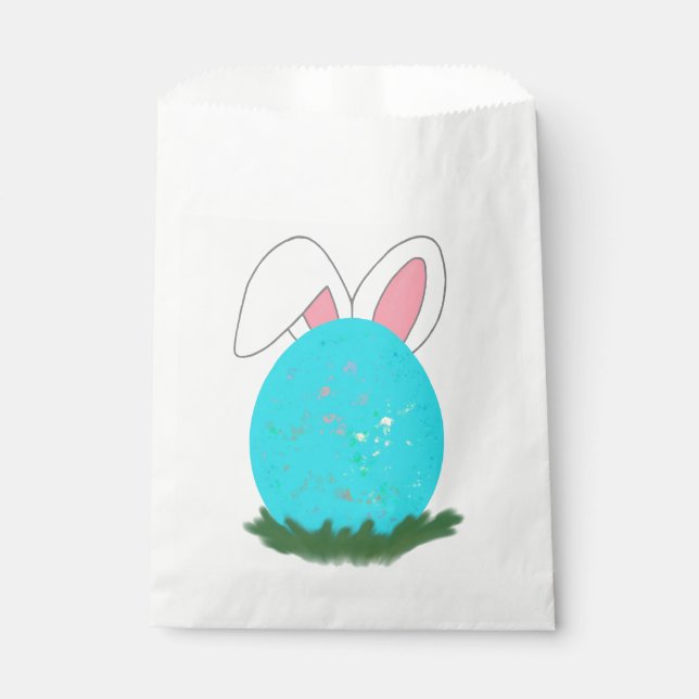 Hopping down the Bunny trail! Favour Bags (Front)