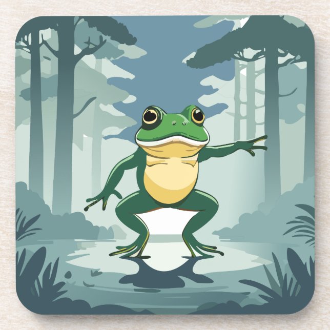 Hopping Good Times Frog In A Swamp Coaster (Front)