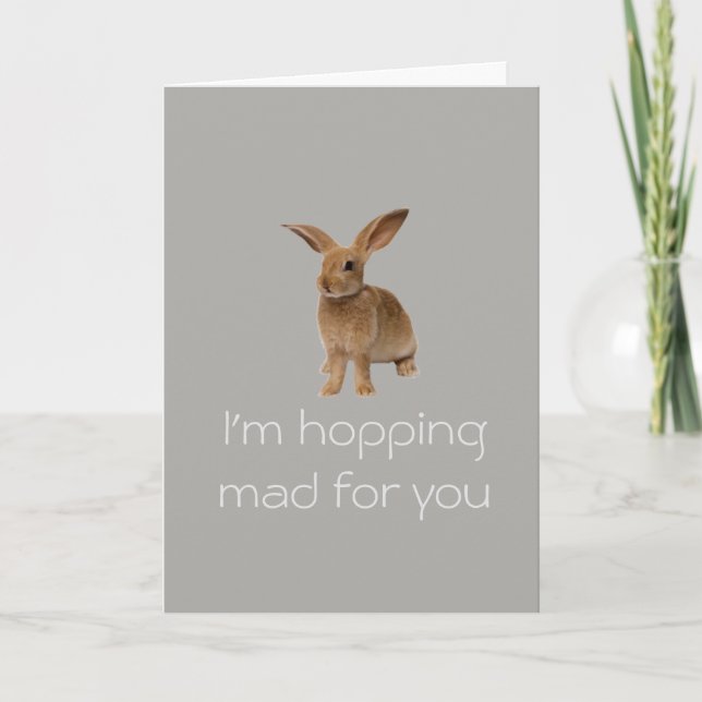 Hopping Mad For You Card (Front)