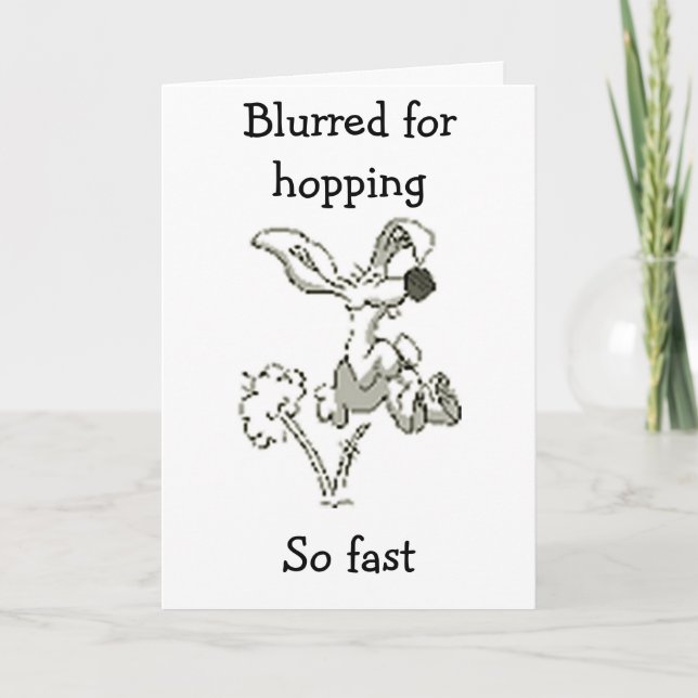 HOPPING SO FAST TO SAY HOPPY EASTER TO "YOU" HOLIDAY CARD (Front)