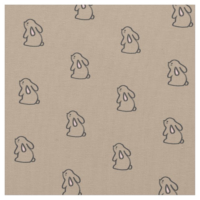 Hoppity Hop Bunnies Fabric (Close Up)