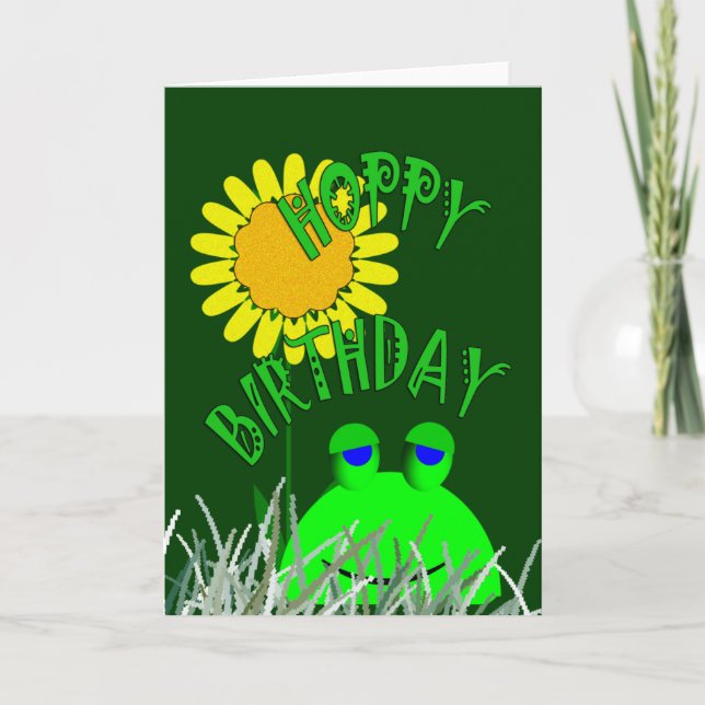 Hoppy Birthday Card (Front)