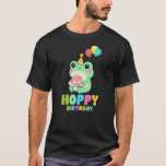 Hoppy Birthday Cute Froggy Kids Boys Girls Frog Th T-Shirt<br><div class="desc">This premium item is as close to perfect as can be. It is optimized for all types of print and will quickly become your favorite product. Soft,  comfortable and durable,  this is a definite must-own and</div>