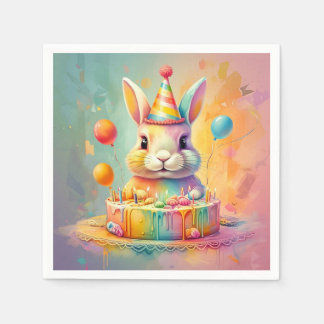 " HOPPY BIRTHDAY DELIGHT " NAPKIN