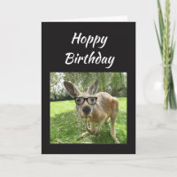 Hoppy Birthday Fun Kangaroo Australia Animal art