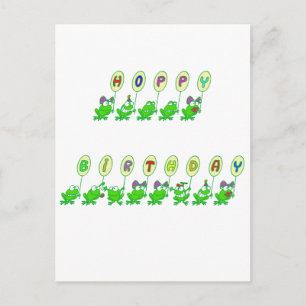 HOPPY BIRTHDAY POSTCARD