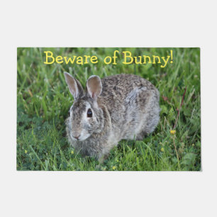 Hoppy bunny doormat