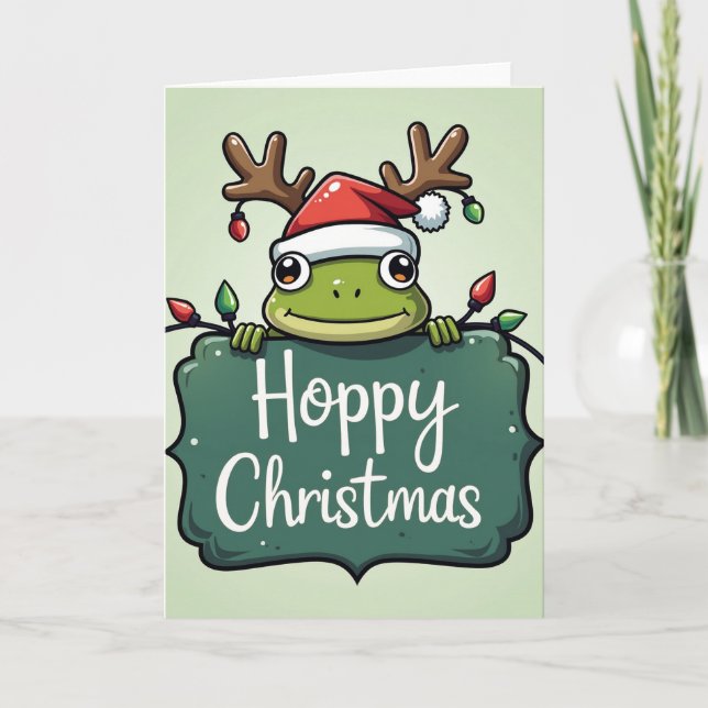 Hoppy Christmas Card (Front)
