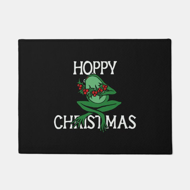 Hoppy Christmas Doormat (Front)