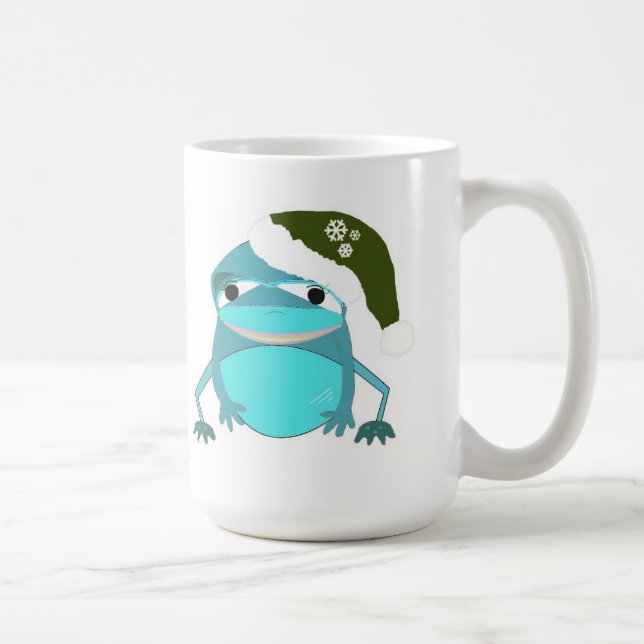 Hoppy Christmas Frog Coffee Mug (Right)