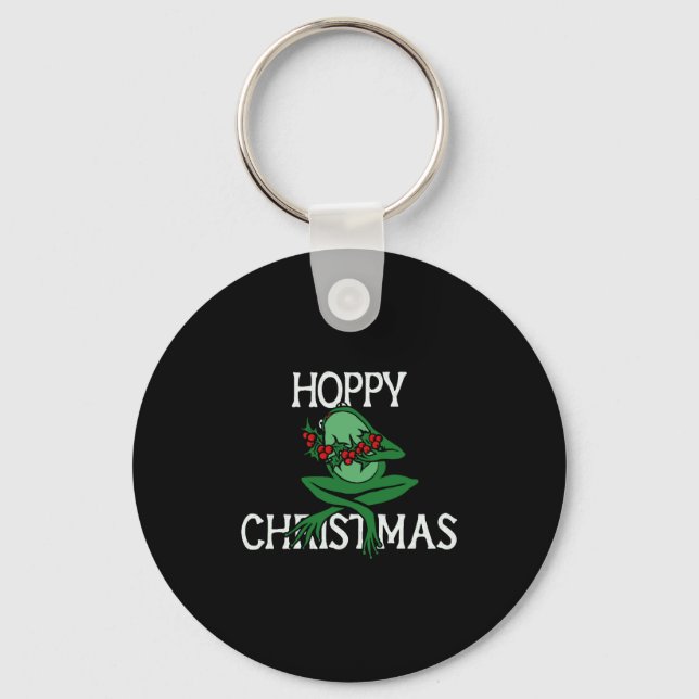Hoppy Christmas Key Ring (Front)