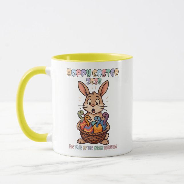 Hoppy Easter 2025: The Year of the Snake Surprise! Mug (Left)